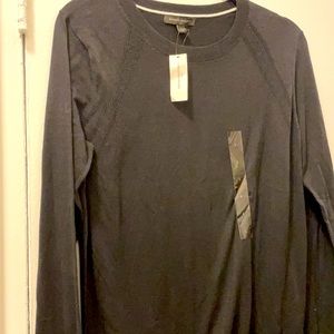 Black long-sleeved sweater